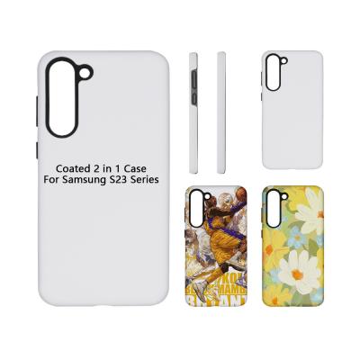 Most Protective 3D Sublimation Phone Cases For Samsung S23 Plus Ultra 2 In 1 Mobile Cover