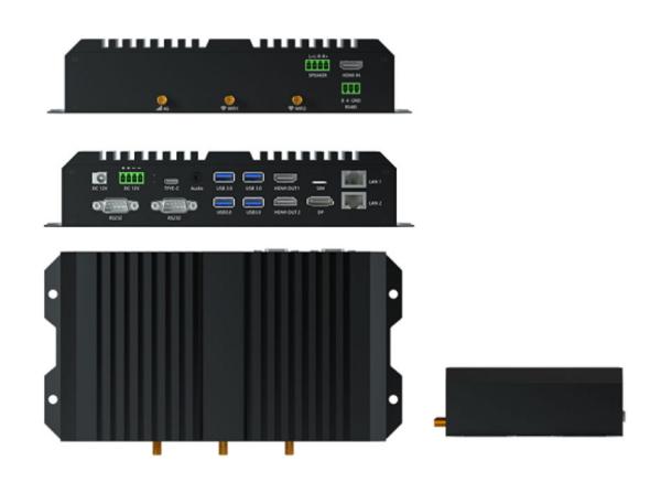 Caixa industrial de computação do jogador do controle das partes superiores de Android 12 NPU 6 do dispositivo da borda de RK3588 8K