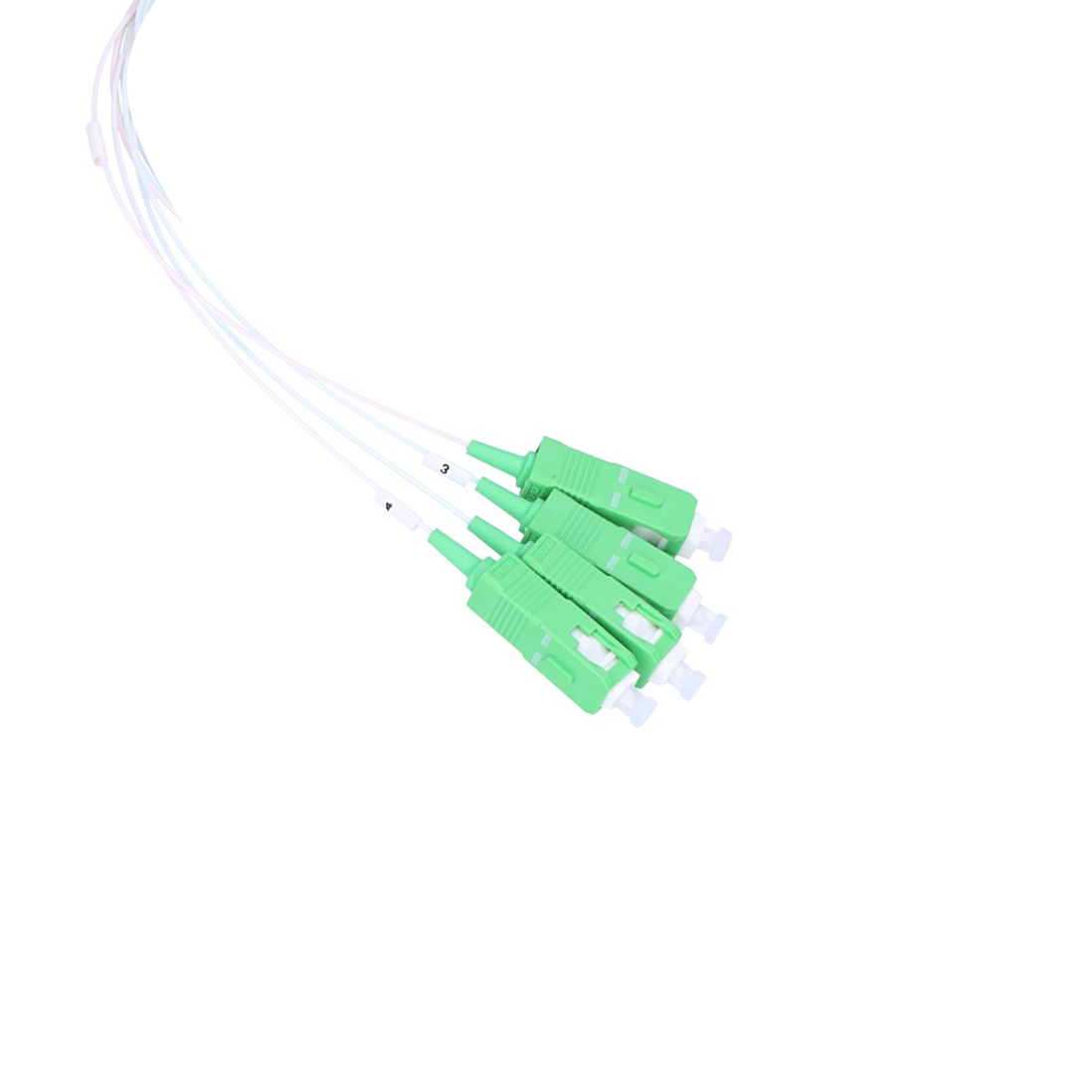 Splitter LSZH волокна одиночного режима SC APC 1310nm, Splitter 1x4 оптического волокна