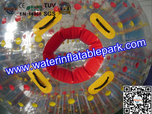 Rolling Human Zorb Ball Rental For Inflatable Aqua Park , Water Polo Ball
