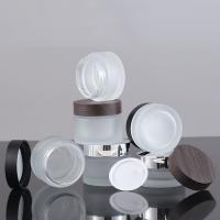 Frascos de vidro transparentes geados claros 30ml cosmético 50ml 50g de Skincare