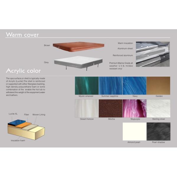 5 Adults Whirlpool Massage Indoor / Outdoor Jaccuzi Coner Spa / Pool Bathtub Hot Tub