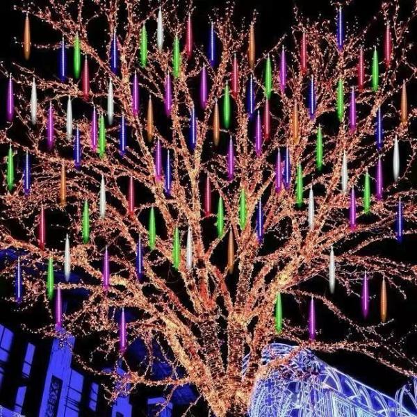 Falling Rain Fairy LED String Lights in Cube Design for Holiday Party Home Decoration
