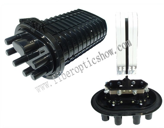 ABS Plastic Horizontal Fiber Optic Splice Closure Bunchy 96 Cores For Outdoor