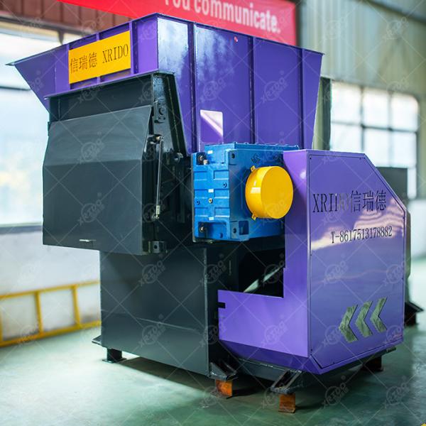 Single Shaft Plastic Shredder Machine for PVC PET ABS Recycling