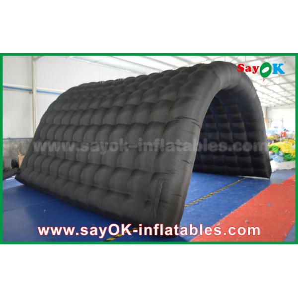 Надувная палатка на открытом воздухе черная 210D Оксфордский тоннель Надувная палатка для кемпинга для активных занятий на открытом воздухе