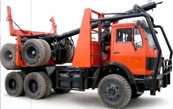 Off road 6x6 log truck Beiben 2638 truck with trailer for logging