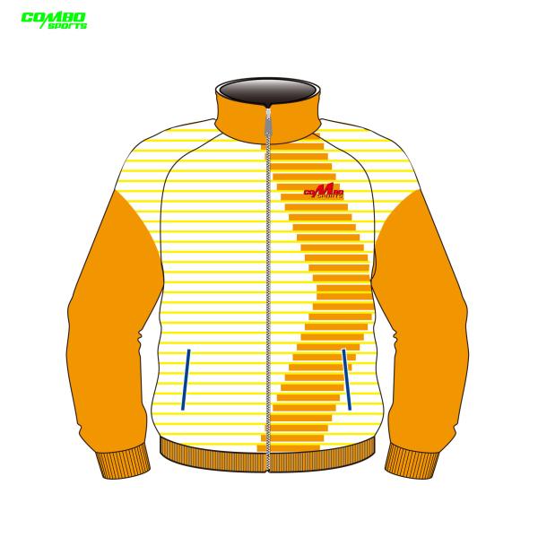 Mens Sublimation 100% Polyester Sports Training Jacket / Tracksuit Casual Use