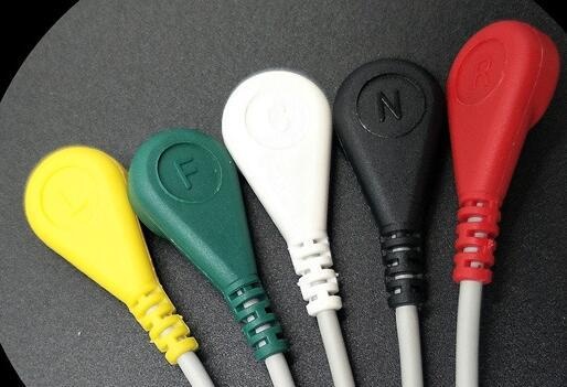 For Schiller Eos Type Five Compatible Medical Consumables Five-Lead ECG Monitoring Disinfecting Cable For Split ECG