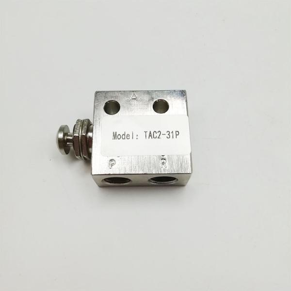 Pilot Controlled Pneumatic Manual Valve 3/2 Way Nickel Brass 1/8 Inch Actuator