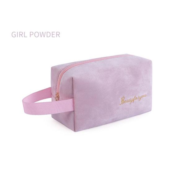 Wholesale Custom Best Selling Colorful Flannel Custom Cosmetic Set Make Up Bag for Women