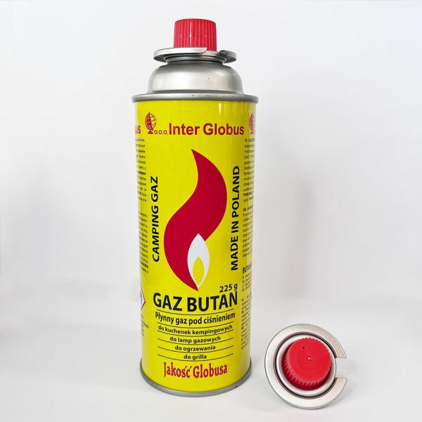 Straight wall Tinplate 220g Butane Gas Canister For Cooking baking