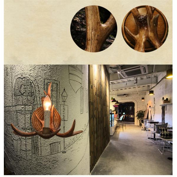 Personality Antler Art Wall Lamp Parlor Study Corridor Aisle Decorative Sconce Restaurant Cafe Bar Wall Mounted Lighting