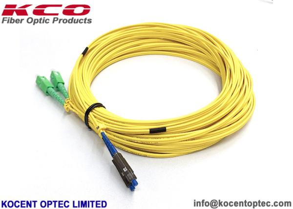A trança da fibra ótica da manutenção programada milímetro cabografa a tampa do PVC LSZH do cabo de remendo 2.0mm da MU 1.8mm 1.6mm