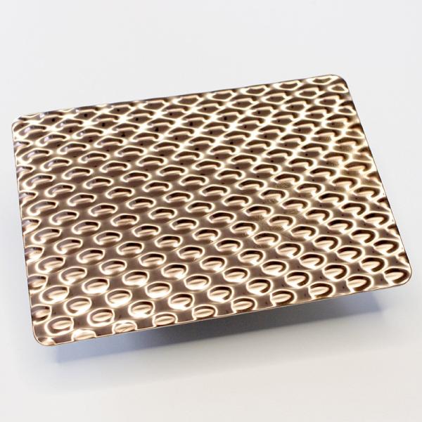 Стена Pvc листа нержавеющей стали 3d воды бить молотком молотком пульсацией декоративная обшивает панелями 4 x 10