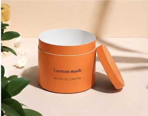 Eco-friendly Recyclable Kraft Paper Round Tube Food Grade Gold Printed Paper Core for Food Storage Packaging