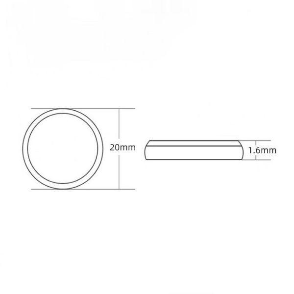 CR2016 3V 75mAh Lithium Manganese Dioxide Coin Battery Non-Rechargeable Button Cell for Car Remote Key Fob