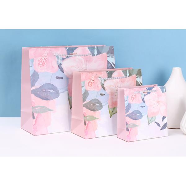 Cosmetic Birthday Cardboard Gift Bags Exquisite Bow Hand Wrapping