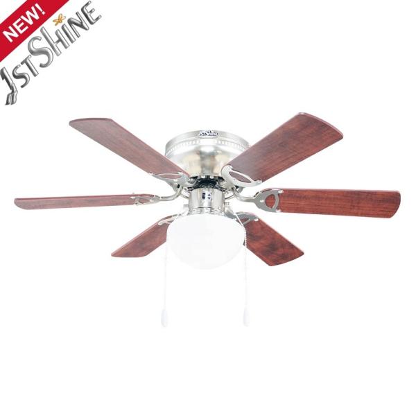 1stshine 32 polegadas ventilador de teto luz com 6 lâminas de MDF e controle remoto 10 anos motor