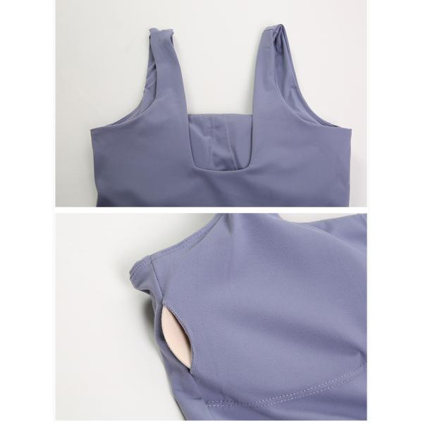 XS--Шея и задняя часть верхней части танка йоги женщин лайкра нейлона 5XL глубокие