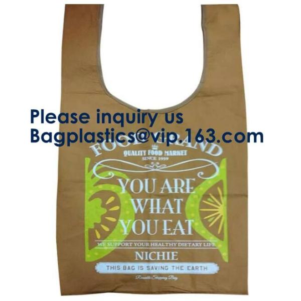 Tyvek Reversible Reusable Shopping Tote Beach Pool Travel Bag Ultra Soft FOLDABLE Material,Reusable Grocery Bag, Easily