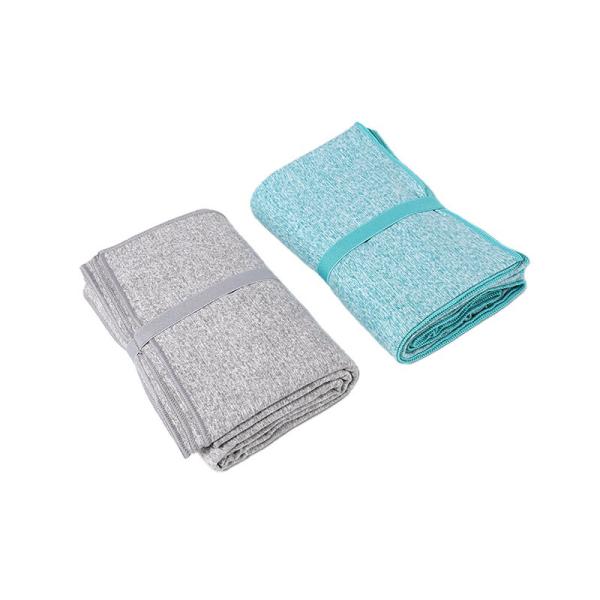 Polegada 19x39 feita sob encomenda da cobertura azul seca rápida de toalha de praia da camurça de Microfiber