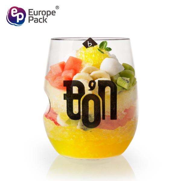 Europe-Pack promotion printing PETG 16oz disposable plastic cups