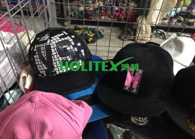 First Grade Second Hand Caps Cotton / Polyester Material Mixed Size For Africa