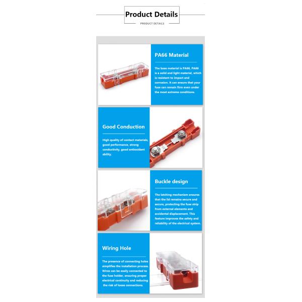 Fuerza M5 Bolt MIDI ANG ANS caja de contenedor de fusible de tira para automóvil motocicleta automotriz