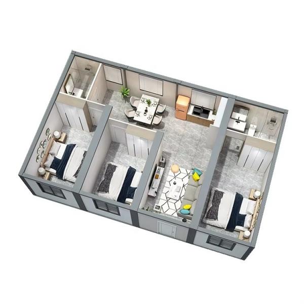 Eco-Friendly Modular Container House Prefab Wind Resistence 120KM/H