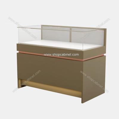 2014 new design high end wood and glass wall jewelry showcase