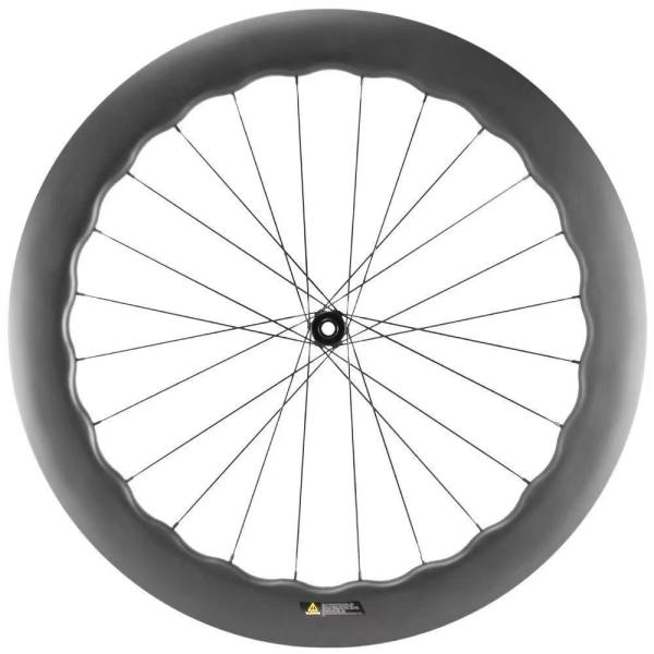 Carbon Fiber UD Matte 700C Disc Brake Wheelset Customized Racing Bike Wheels Spokes Pillar 1423