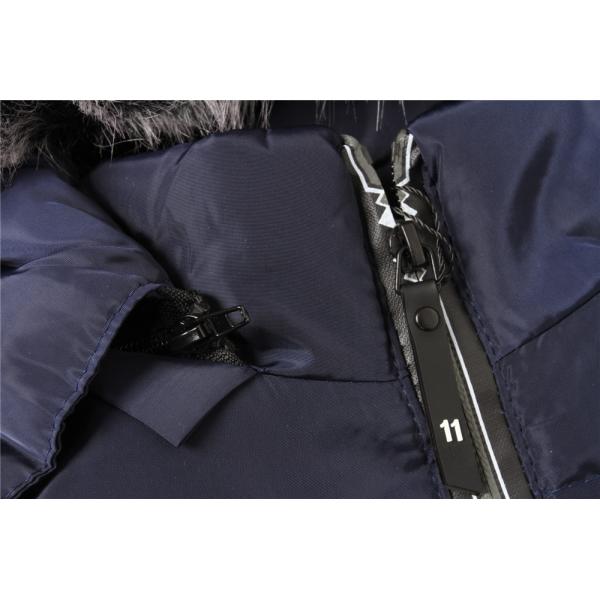 Multicolour Olive Navy Boys Longline Puffer Coat 100% Polyester Fiver