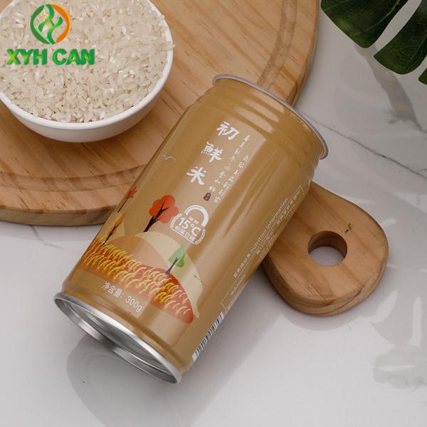 Food Tin Cans for Packing 300g Rice Beverage Tin Boxes CMYK Offset Printing SGS With Fully Open Lid