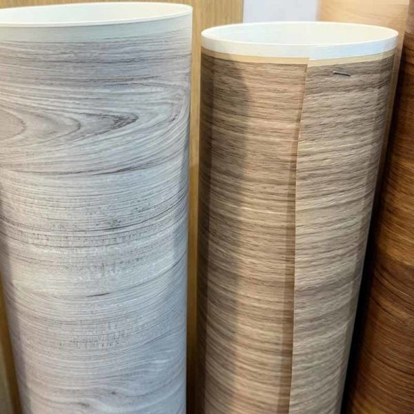 Moka Oak Self Adhesive PVC Film Wood Grain Wrap Foil For Furniture Renewal