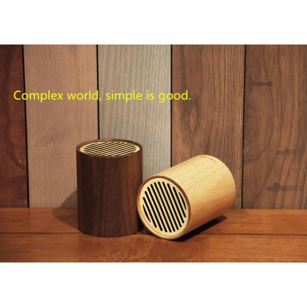OEM Wooden Bluetooth Speaker Simple Design All Bluetooth Devices Use
