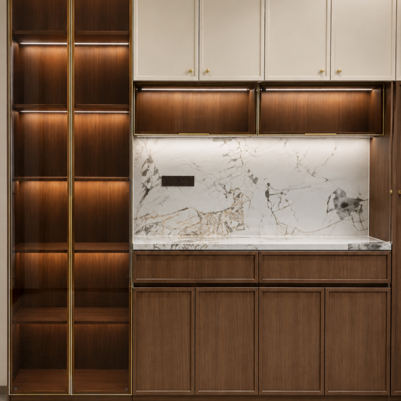 Aluminum Wine Display Cabinet Eco Friendly Long Lasting Storage