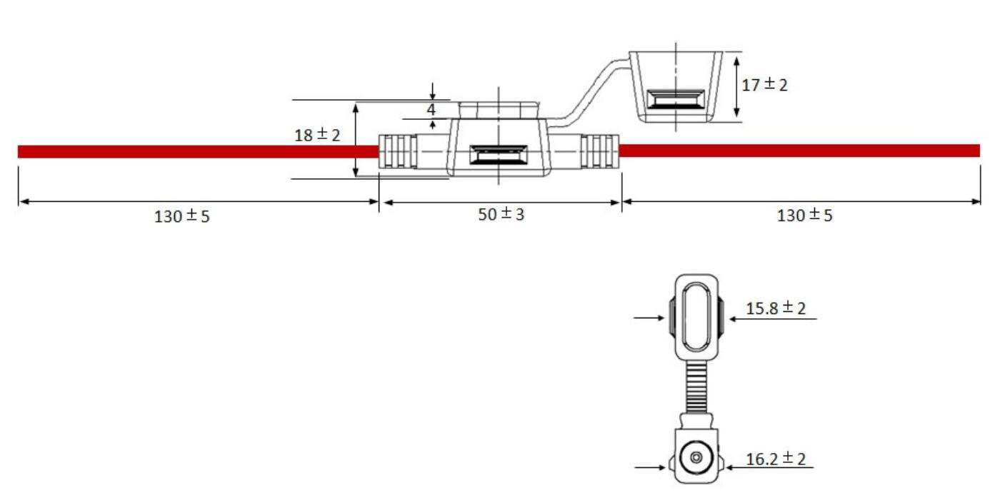 0FHM0001XP OFHMO001XPGLO OFHM0001ZXJ-RED Mini FHM Series 32V Встроенный водонепроницаемый держатель предохранителя для лезвия