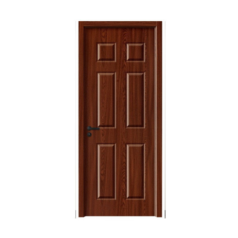 Simple Other OAK White Primed 6 Panels Soundproof Door Solid Composite Wood Melamine Interior Doors Design Price