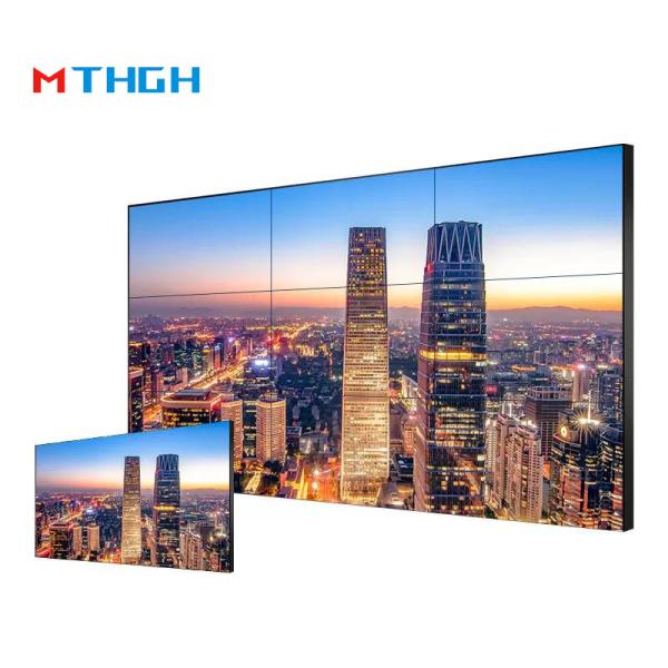 55 Inch 4K LCD Splicing Screen with 500 Nits Brightness for Commercial Video Wall Displays