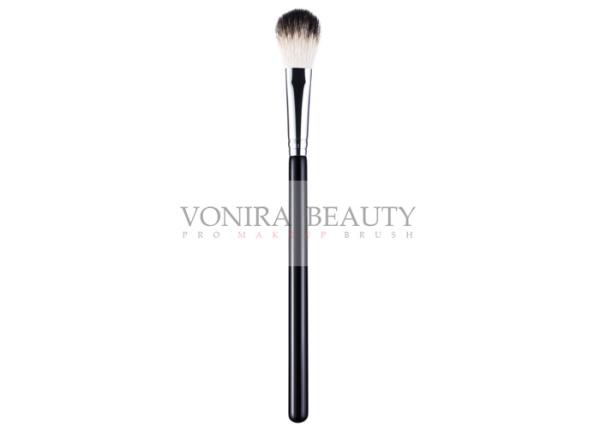 Goat Hair Professional Individual Makeup Brushes / Face Powder Brush With Long Handle
