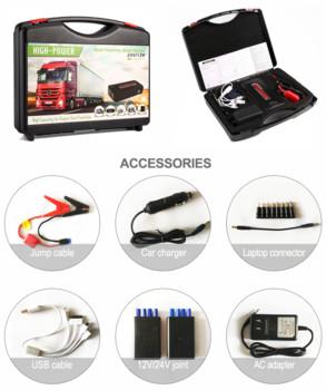 1000A Peak 24000mAh Car24v Jump Starter Portable Power Pack Auto Battery Booster