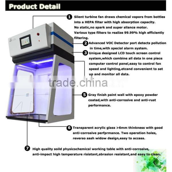 Certified Class II Biological Safety Cabinet Laminar Flow Cabinet for Organic Solvent
