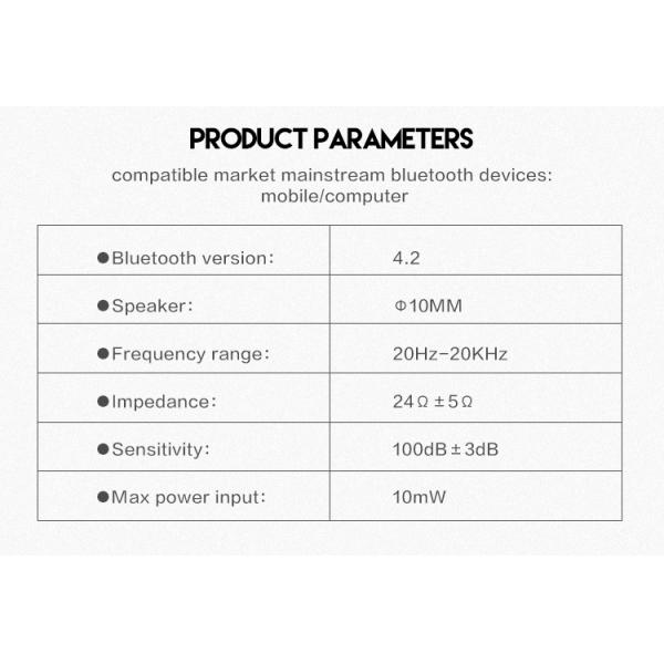 V4.2 Wireless Stereo Earphone Magnetic Dual Earbuds Controller Cable In Ear Sport Headset