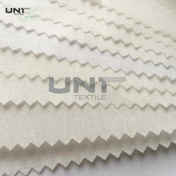 Casual Shirt Polyester Interlining Fabric With Flat Coating HDPE