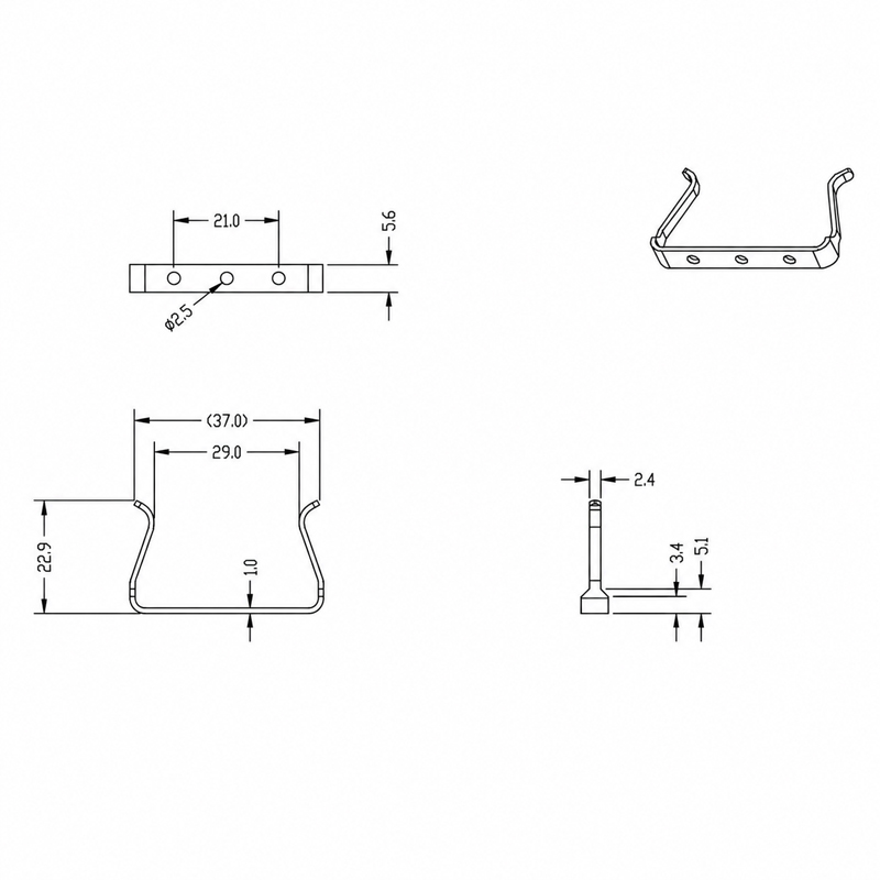 Copper/Barss Plated Latch & Horn Clips Live & Neutral Terminals Socket Sleeves for DIN European Standard Plug ISO 9001 Certified
