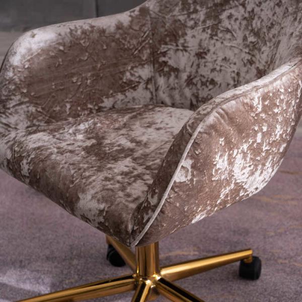 16.4 Pounds Home Office Desk Chair / H16.93 Grey Velvet Office Chair With Arms
