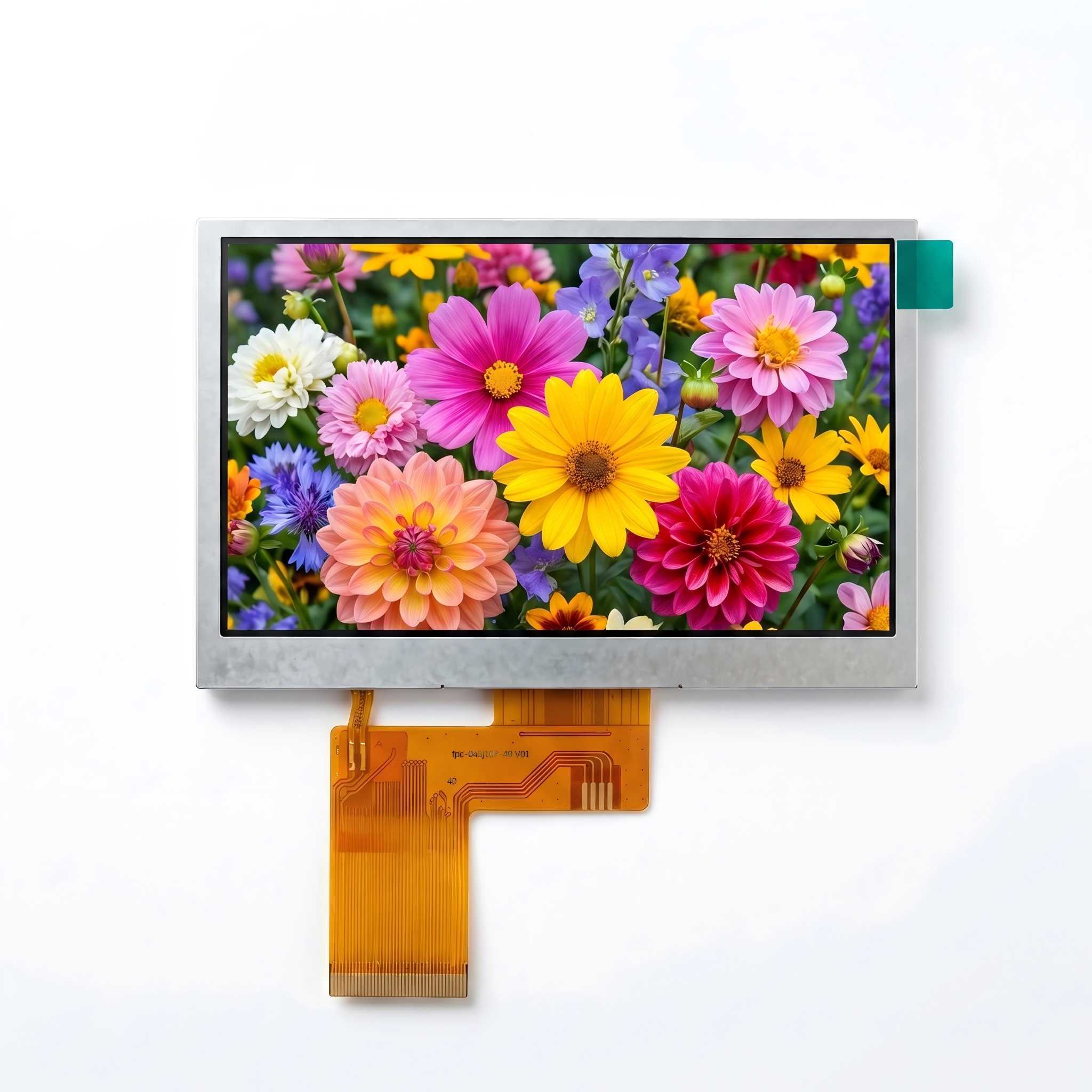 4.28 Inch 480x272 IPS TFT LCD Module 600 Nits 40 Pin RGB Interface Wide Viewing Embedded Display