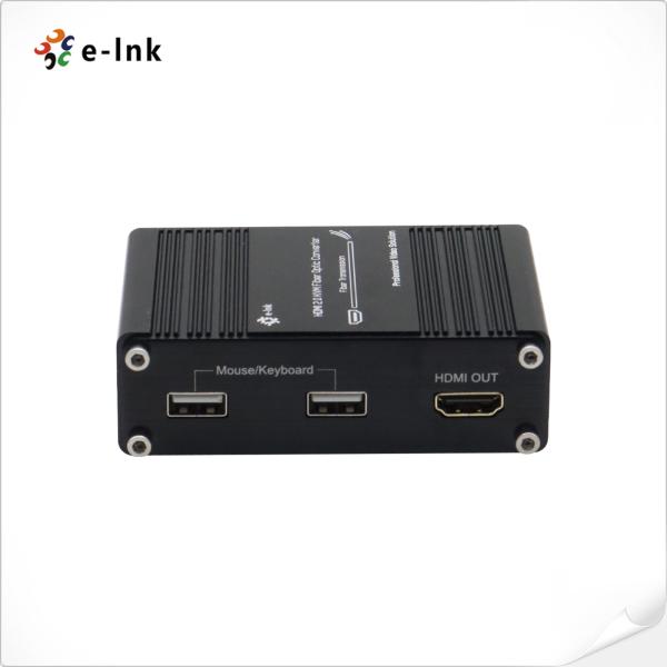Mini 4K/60Hz HDMI 2.0 KVM USB Fiber Optic Extender