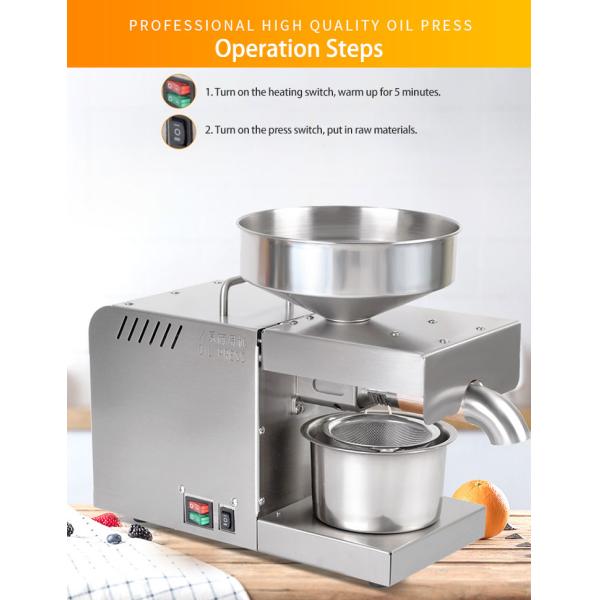 Мини пресса кокосового масла авокадоа извлечение арахисового масла прессы кокосового масла 6 KG/H небольшое